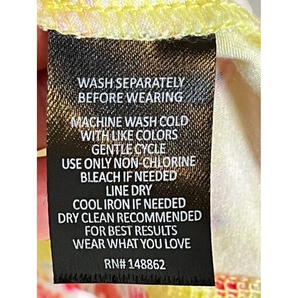 Torrid Floral Tank Top 2X Yellow Boho Euro Summer Ruffle Feminine Western Preppy - Picture 8 of 10